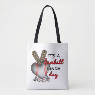 Het is een Baseball Kinda Day, Baseball Mam Tote Bag