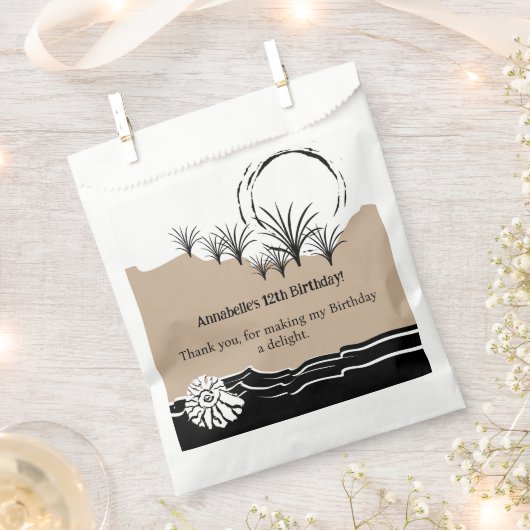 Het is een Beach Birthday Party Bedankzakje (Geknipt)