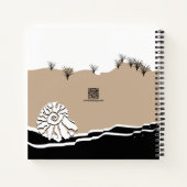 Het is een 'Beach Birthday Party Guest Book' Notitieboek (Achterkant)