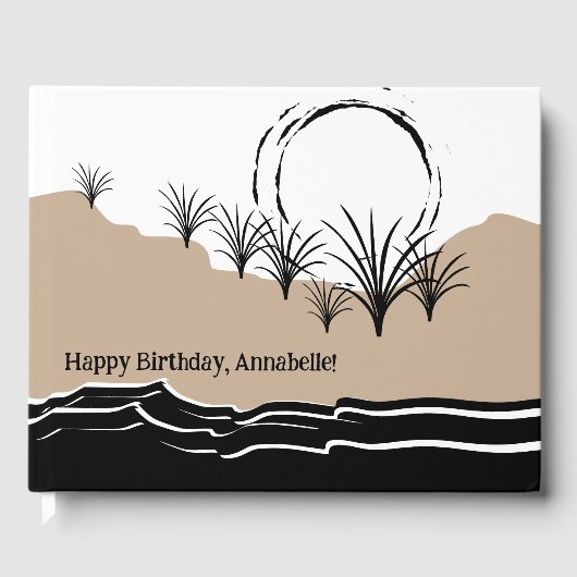 Het is een Beach Party Happy Birthday-naam Gastenboek (Voorkant)