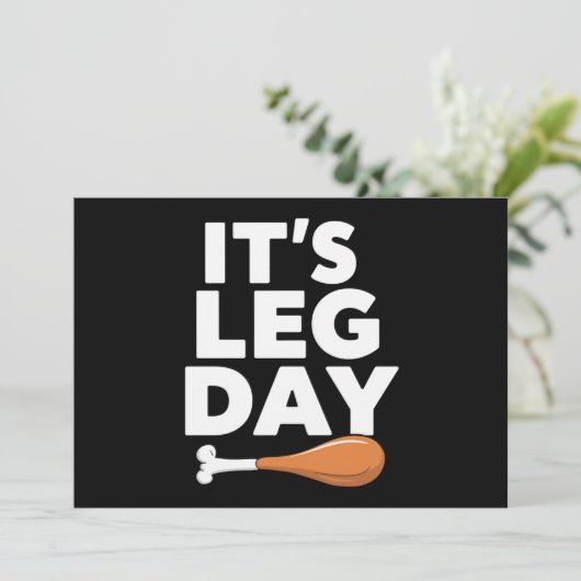 Het is een Beenendag Funny Turkey Thanksgiving Kaart (Staand voorkant)