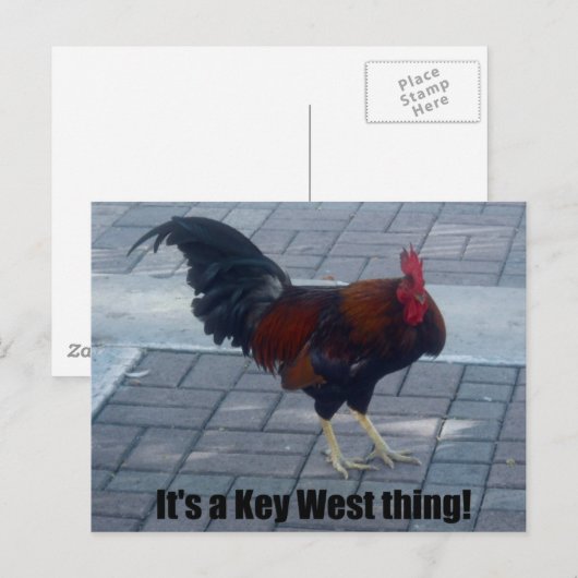 Het is een belangrijk West-ding. Briefkaart (Voorkant / Achterkant)