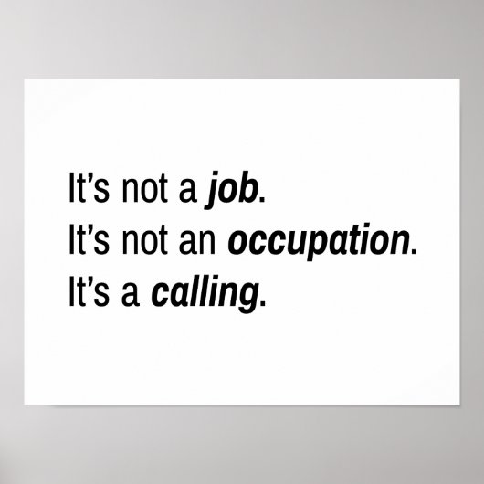 Het is een beroep Poster (Voorkant)