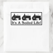 Het is een besmeurd leven rechthoekige sticker (Tas)