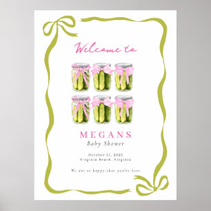 Het is een Big Dill - Pickle Pink Coquette Baby sh Poster