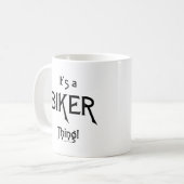 Het is een Biker Ding. Koffiemok (Voorkant links)