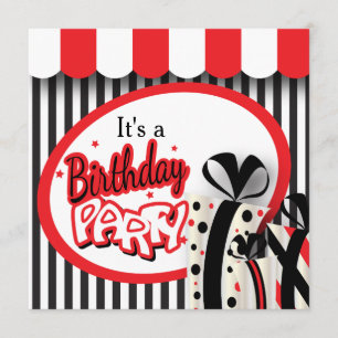 Het is een Birthday Party   80e verjaardag Kaart