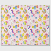 Het is een 'Birthday Party Wrapping Paper' Cadeaupapier (Vlak)