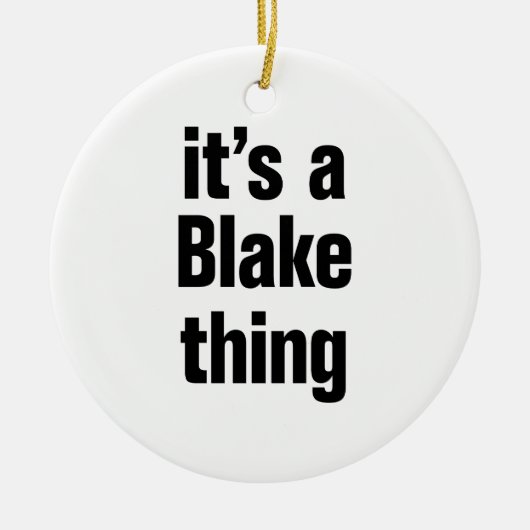 het is een blake-ding keramisch ornament (Voorkant)