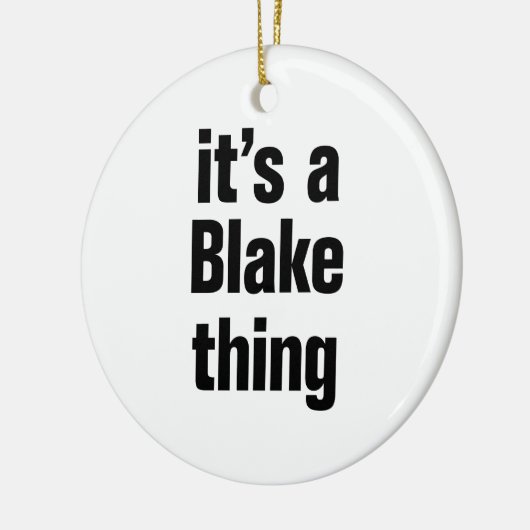 het is een blake-ding keramisch ornament (Links)