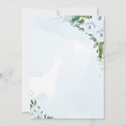 Het is een blauwe ballon van een olifantenjongen kaart (Achterkant)