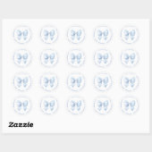 Het is een Blauwe Boog Baby Shower Ronde Sticker (Vel)