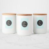 Het is een Blauwgroen Baby shower Glass Mason Jar Voedselcontainer Etiket (Flessen)