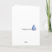 Het is een bloem - denk ik!! Moederdag Kaart (Achterkant)