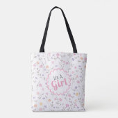 Het is een bloemenmeisje  tote bag (Achterkant)