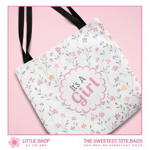 Het is een bloemenmeisje tote bag