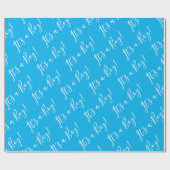 Het is een Blue Baby shower Wrapping Paper van het Cadeaupapier (Vlak)