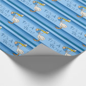 Het is een Blue Stork van een jongen. Cadeaupapier (Hoek)