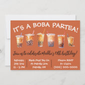 Het is een Boba Partea! Kinderen verjaardagsfeestj Kaart (Voorkant)