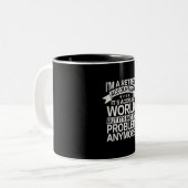 Het is een boekhouder in de wereld - in ruste tweekleurige koffiemok (Voorkant links)