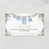 Het is een Boho Baby shower Luier Raffle Ticket Informatiekaartje (Voorkant)
