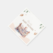 Het is een Boho Bassinet baby shower Servet (Hoek)