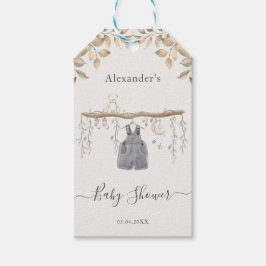 Het is een Boho kleding Baby shower dank je Cadeaulabel
