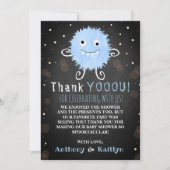 Het is een Boo-y! Little Monster Halloween Baby sh Bedankkaart (Voorkant)