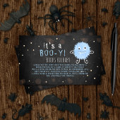 Het is een Boo-y! Little Monster Halloween Baby sh Informatiekaartje