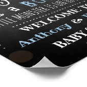 Het is een Boo-y! Little Monster Halloween Baby sh Poster (Hoek)