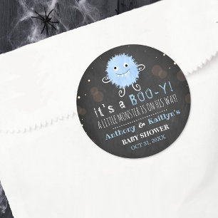 Het is een Boo-y! Little Monster Halloween Baby sh Ronde Sticker