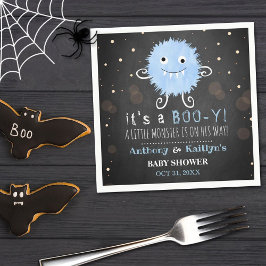 Het is een Boo-y! Little Monster Halloween Baby sh Servet