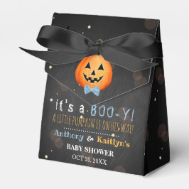 Het is een Boo-y! Little Pumpkin Halloween Baby sh Bedankdoosjes