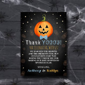 Het is een Boo-y! Little Pumpkin Halloween Baby sh Bedankkaart