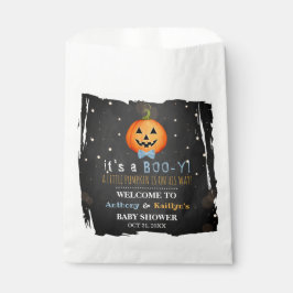 Het is een Boo-y! Little Pumpkin Halloween Baby sh Bedankzakje