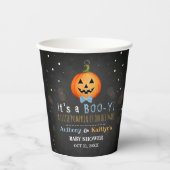 Het is een Boo-y! Little Pumpkin Halloween Baby sh Papieren Bekers (Voorkant)