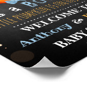 Het is een Boo-y! Little Pumpkin Halloween Baby sh Poster (Hoek)