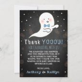 Het is een Boo-y! Little Spirit Halloween Baby sho Bedankkaart (Voorkant)