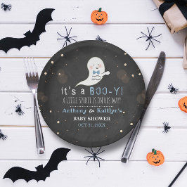 Het is een Boo-y! Little Spirit Halloween Baby sho Papieren Bordje
