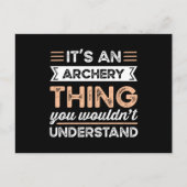 Het is een Boogschietding Funny boogschiet cadeau Briefkaart (Voorkant)