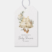 Het is een botanisch Baby shower Cadeaulabel (Voorkant)
