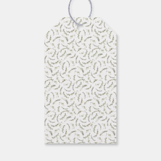 Het is een botanisch Baby shower Cadeaulabel (Achterkant)