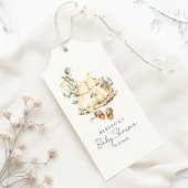Het is een botanisch Baby shower Cadeaulabel