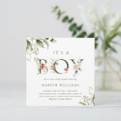 Het is een Botanisch Baby shower van de Botanische Kaart (Staand voorkant)