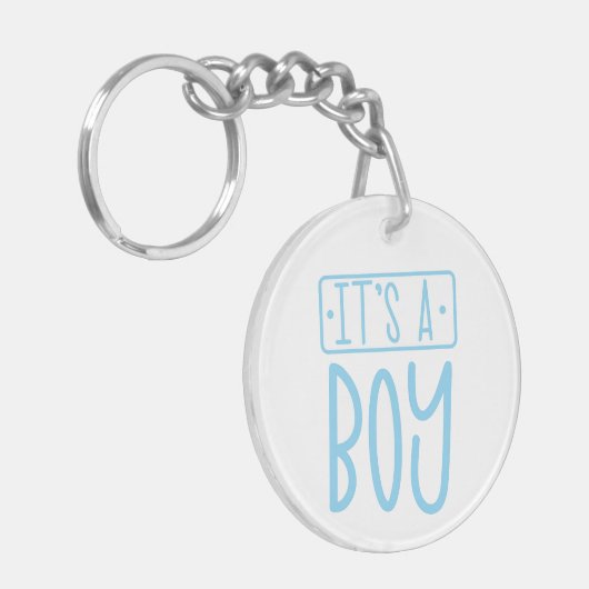 Het is een Boy Acrylic Sleutelhanger (Voorkant Links)