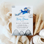 Het is een Boy Aviator Beer Baby shower Kaart