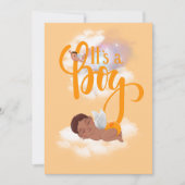 Het is een 'boy baby Announcement Card' Aankondiging (Voorkant)