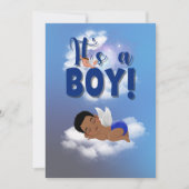 Het is een 'boy baby Announcement Card' Aankondiging (Voorkant)