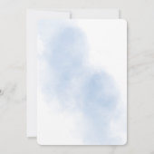 Het is een Boy Baby Elephant Blue Balloon Baby sho Kaart (Achterkant)