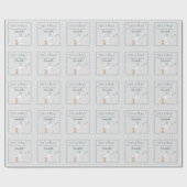 Het is een Boy Baby Elephant en Balloon Waterverf Cadeaupapier (Vlak)